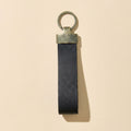 Custom Logo Black Leather Key Ring